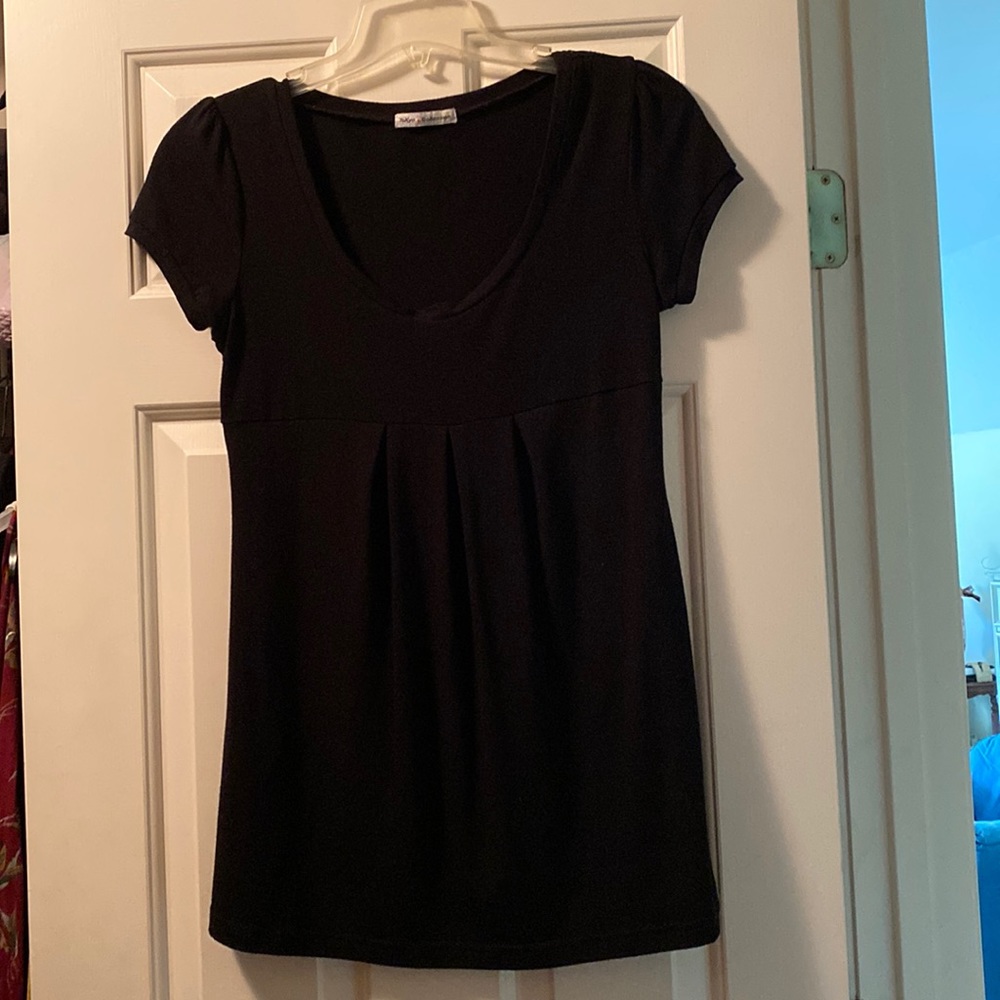 Black high waist top